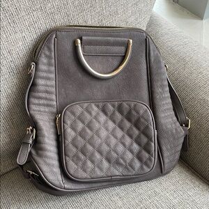 Elegant Gray Quilted Women's Bag